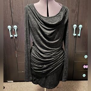 Heathered Black Bench Dress